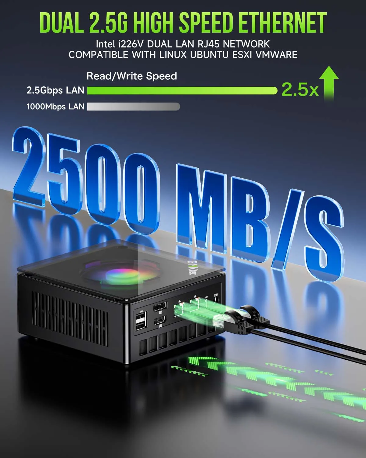 GMKtec K11 Nucbox AMD R9 8945HS Mini PC DDR5 5600MT/s SSD PCIe4.0 Win11 Pro Quad Screen Display OCulink Desktop Gaming Computer