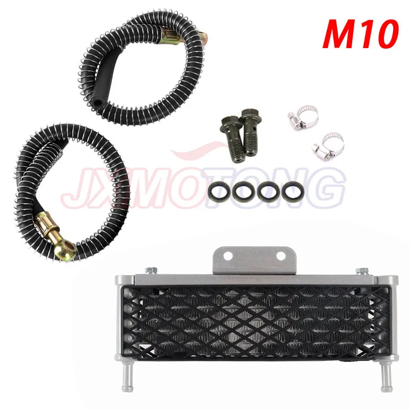 Motorcycle Oil Radiator Water Cooler Kit Oil Cooler Radiator Kit Fit YX140cc 150cc 160cc PIT PRO Trail Quad Dirt Bike ATV