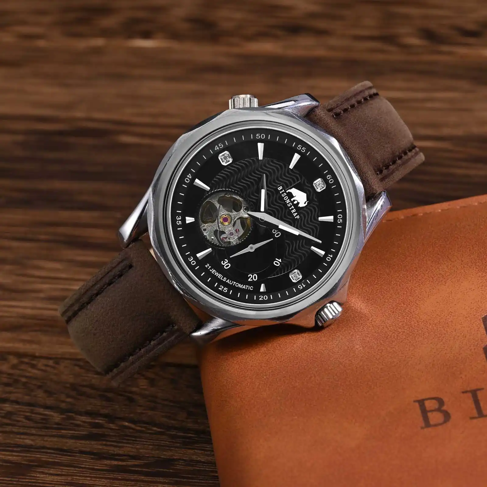 BISONSTRAP Geniune Leather Watch Strap 14mm 17mm 18mm 19mm 20mm 21mm 22mm 23mm 24mm Replacement Bracelet for Men Women Watchband