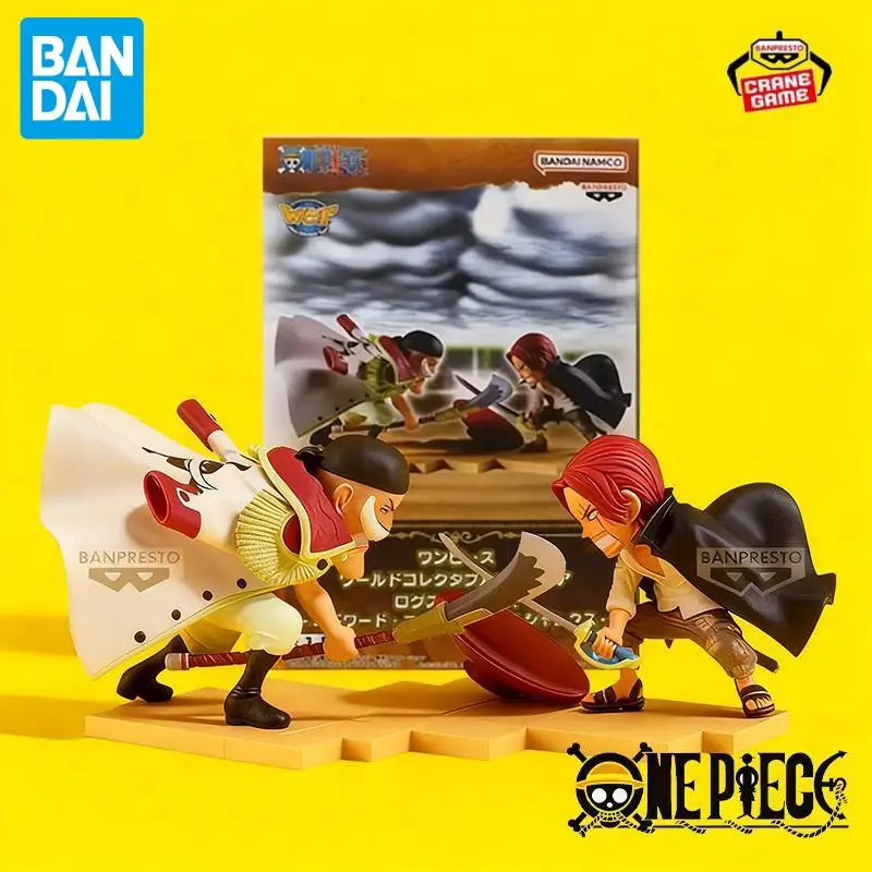 

Bandai Original Banpresto One Piece Edward Newgate VS Shanks Action Figures In Stock Anime Statues Model Cartoon Kids Toys Gifts