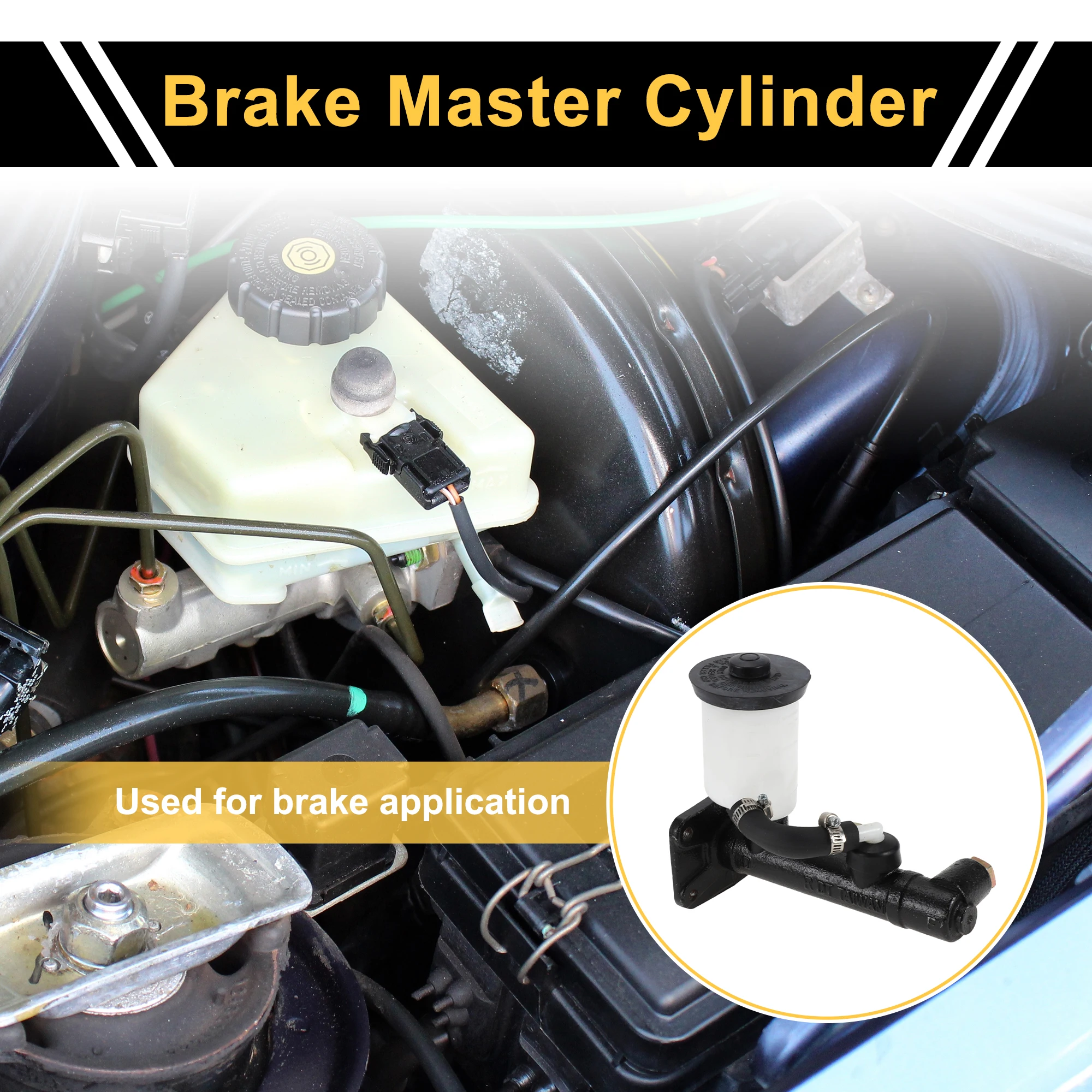 

Главный тормозной цилиндр UXCELL для Toyota Pickup 1981-1988, главный гидравлический цилиндр двигателя из алюминиевого сплава с резервуаром