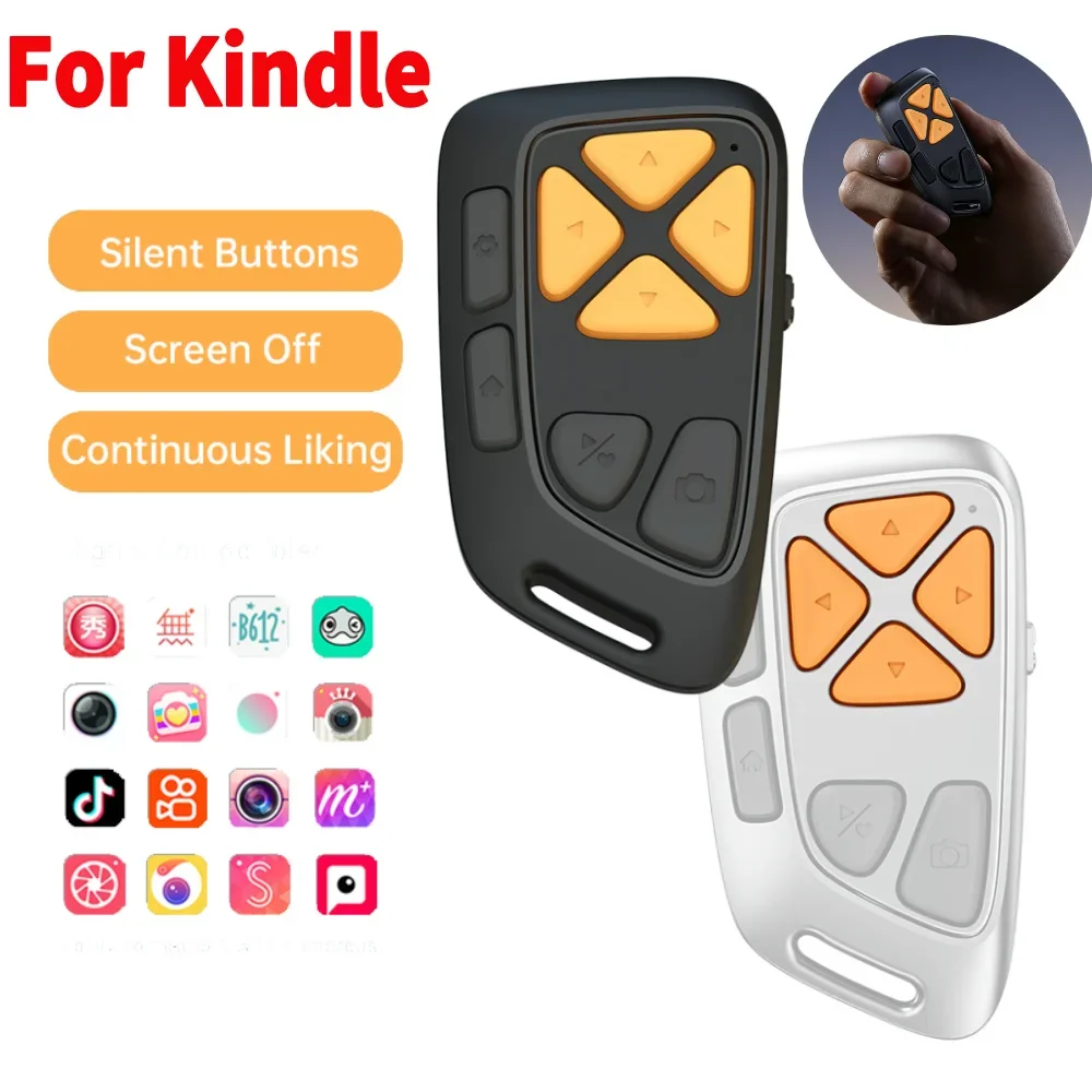 Remote Control Bluetooth Wireless Page Turner for Kindle 10M Control Range Camera Photo Shutter Clicker for Android iOS 블루투스 리모컨