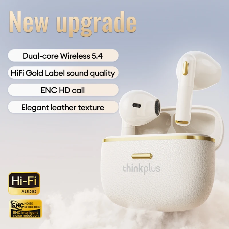 Original Lenovo LP22 Pro Wireless Bluetooth Headphones True For Stereo Sport Game TWS Earbuds In Ear With Mic Touch Headset New