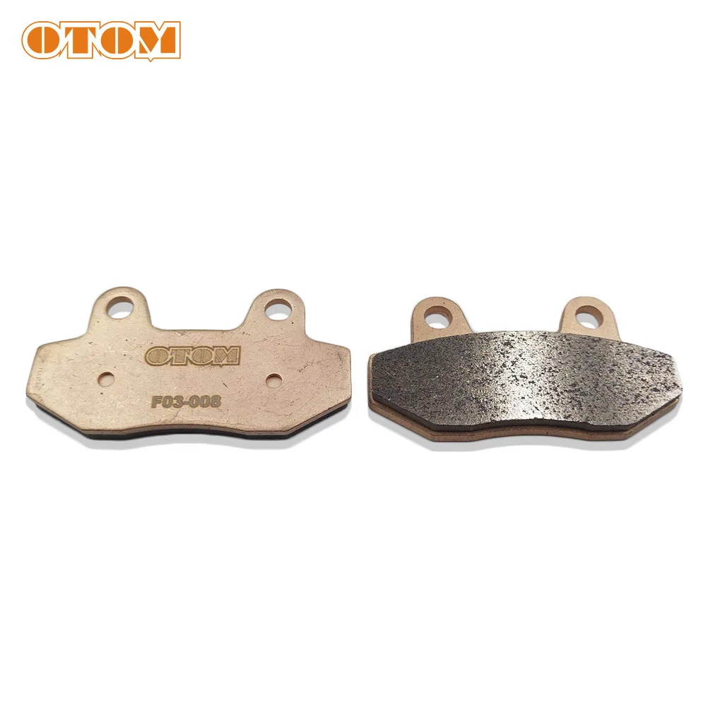 OTOM Brake Pad Copper Sintered Front F03 and Rear R03 Brake Shoe Disks For KAYO T4 T6 K6 GUIZUN MX6 KEWS K16 K18 X2 Motocross