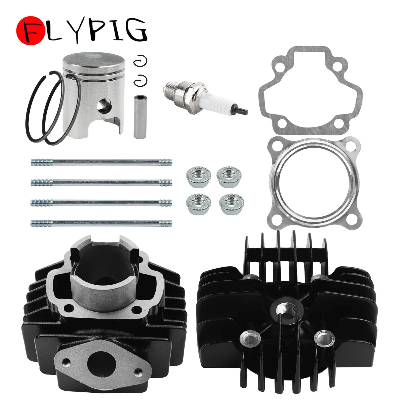 40mm Cylinder Piston Rings Gasket Repair Engine Rebuild Kit for Yamaha PW50 PW 50 QT 50 QT50 50cc Children Kids Bike Motorcycle