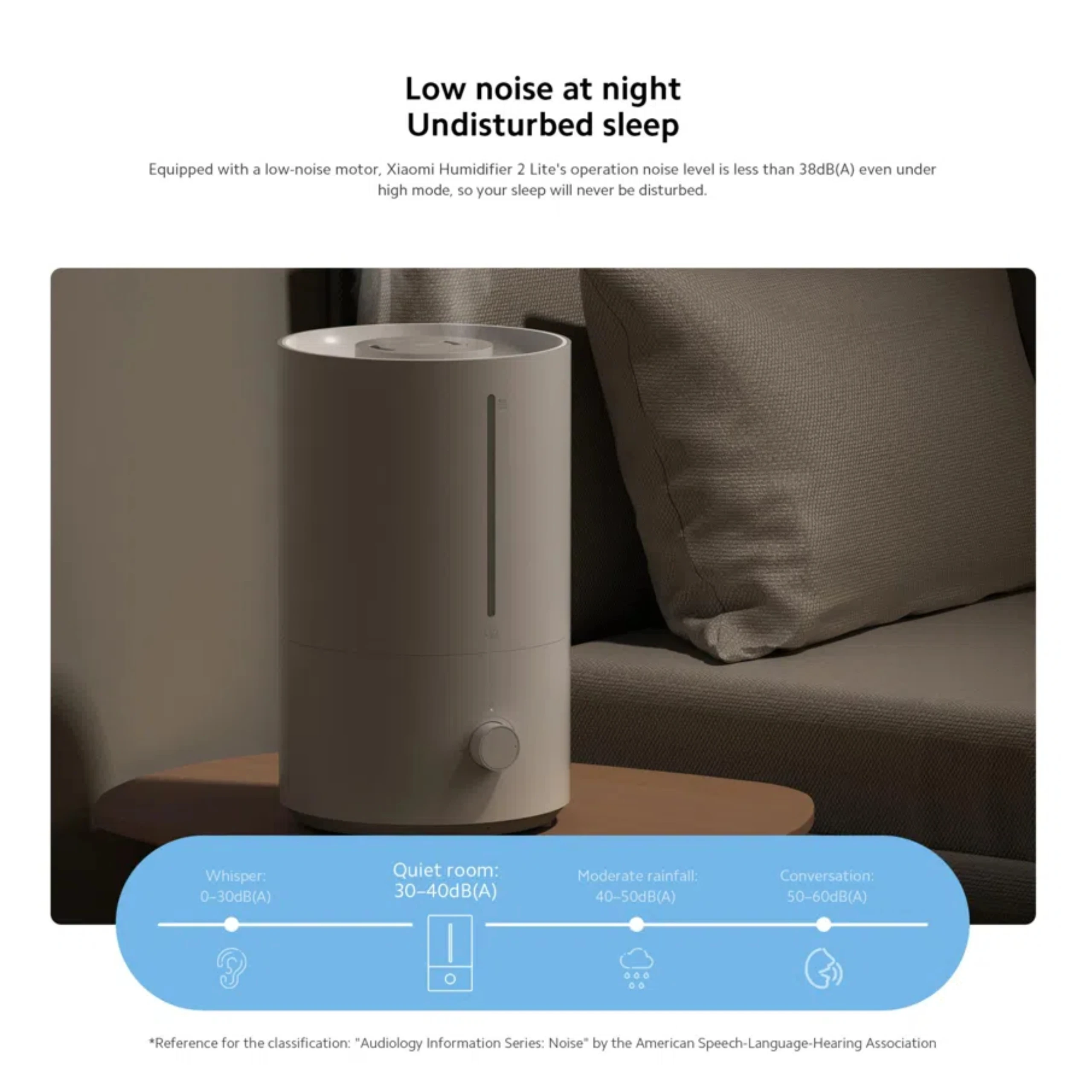 مرطب XIAOMI 2 Lite مع ترطيب 300 مل / ساعة، خزان مياه بكفاءة مضادة للبكتيريا بنسبة 99.9%، سعة 4 لتر #6