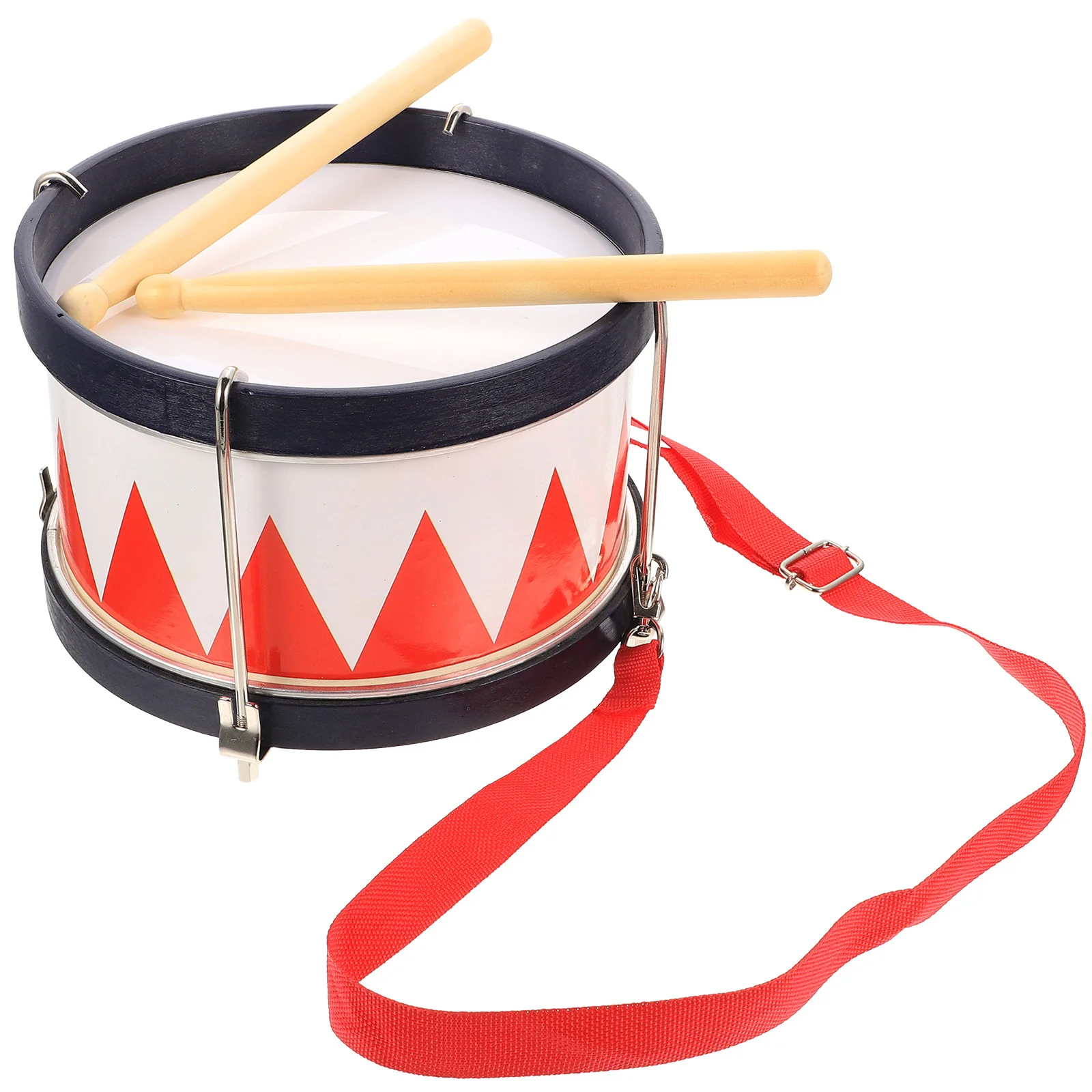 1 Set Kids Percussion Instruments Metal Wood Children Snare Drum Educational Music For Toddler Hand-Eye Coordination Development