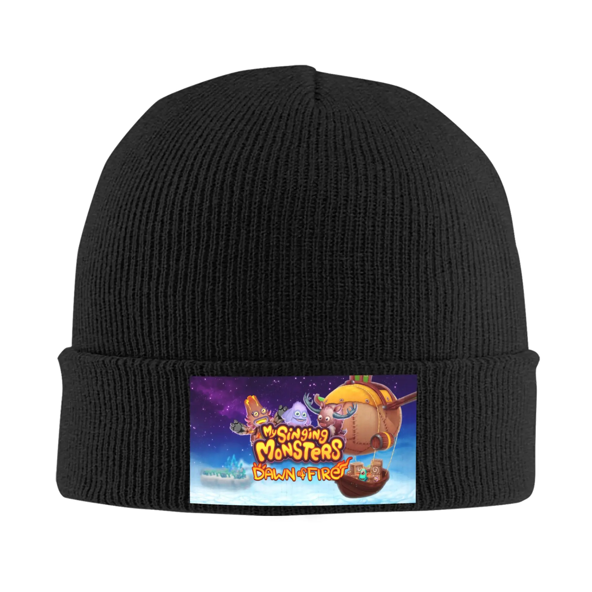 My Singing Monsters Skullies Beanies Caps Unisex Winter Warm Knitting Hat Women Men Cool Adult  Bonnet Hats Outdoor Ski Cap