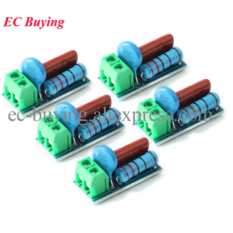 5pcs/1pc RC Absorption/Snubber Circuit Module Relay Contact Protection Circuit Resistance Surge Anti-interference Module