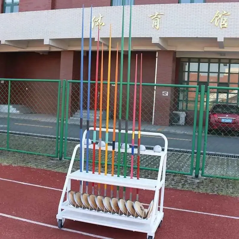 Mobile shot put car logo car discus car placement shelf three-in-one multi-functional track and field equipment transporter