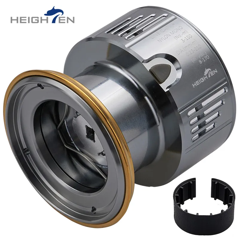 

HEIGHTEN new modified spinning wheel fishing line wheel four-color metal C3000 line cup spare line cup