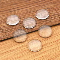 Round Flat Back Clear Glass Cabochon for DIY Jewelry Making 6mm 8mm 10mm 12mm 14mm 16mm 18mm 20mm 25mm 30mm 35mm 4