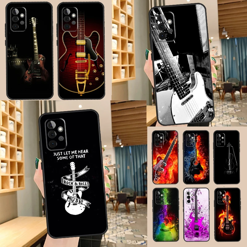 Nhạc Rock Nhạc Cụ Đàn Guitar Dành Cho Samsung A52 A32 A42 A22 A12 A51 A71 A50 A70 A13 A33 A53 A21S a02S A03S A52S Bao