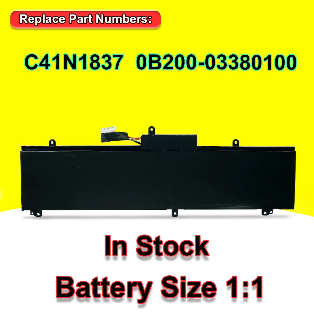 New C41N1837 Laptop Battery For ASUS GA502 GU502 GU532 GX532 GU502GU GU502GV GU532GU GX502GV GX502GW 15.4V 76Wh