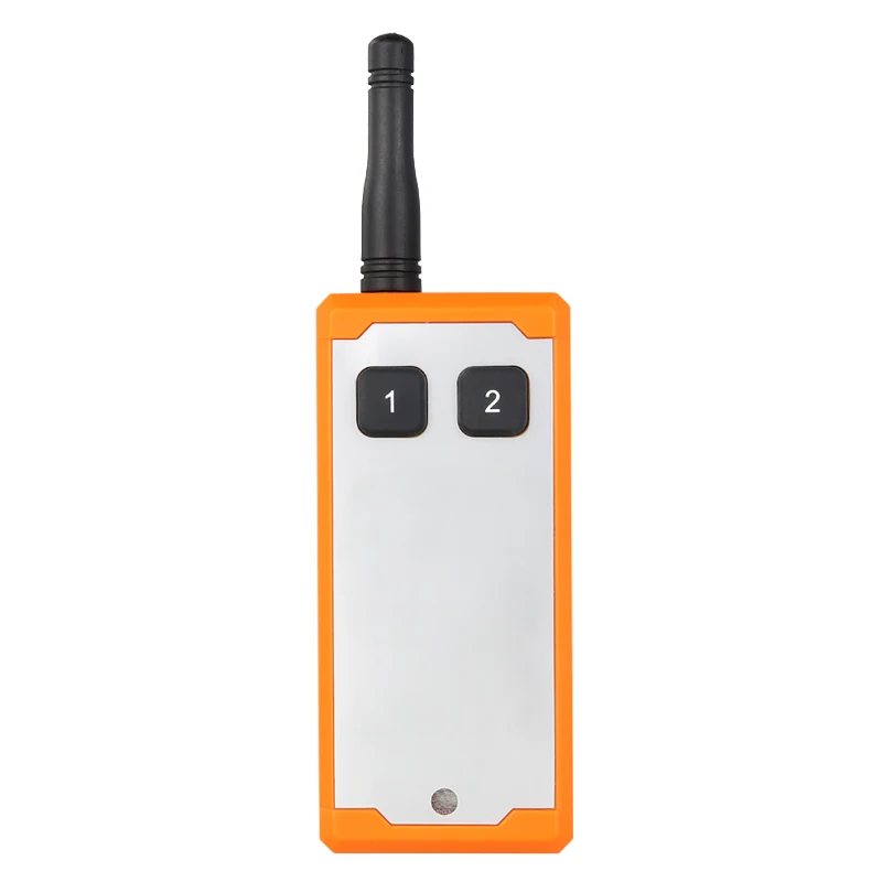 EV1527 DC2.4-4.5V 2 Buttons Industry RF Remote Control 433MHz  Learning Code For Farm Irrigation Street Lamps Automation Garage