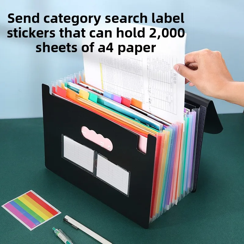 

13/25 карманов, аккордеонный файл, внутренняя страница, ремешок, откидная сумка для органов, папка А4, офисное хранилище файлов, полипропиленовый пакет, держатель для документов