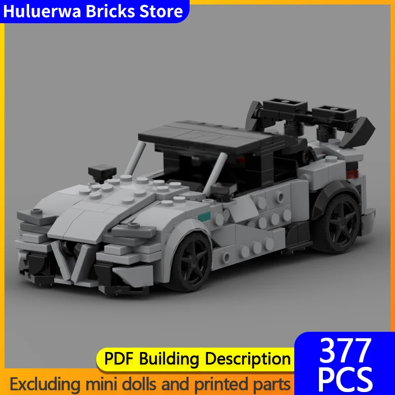 

City Car Model MOC Building Bricks GTAm High-Performance Sedan Modular Technology Children Holiday Gifts Assemble Toys Suit