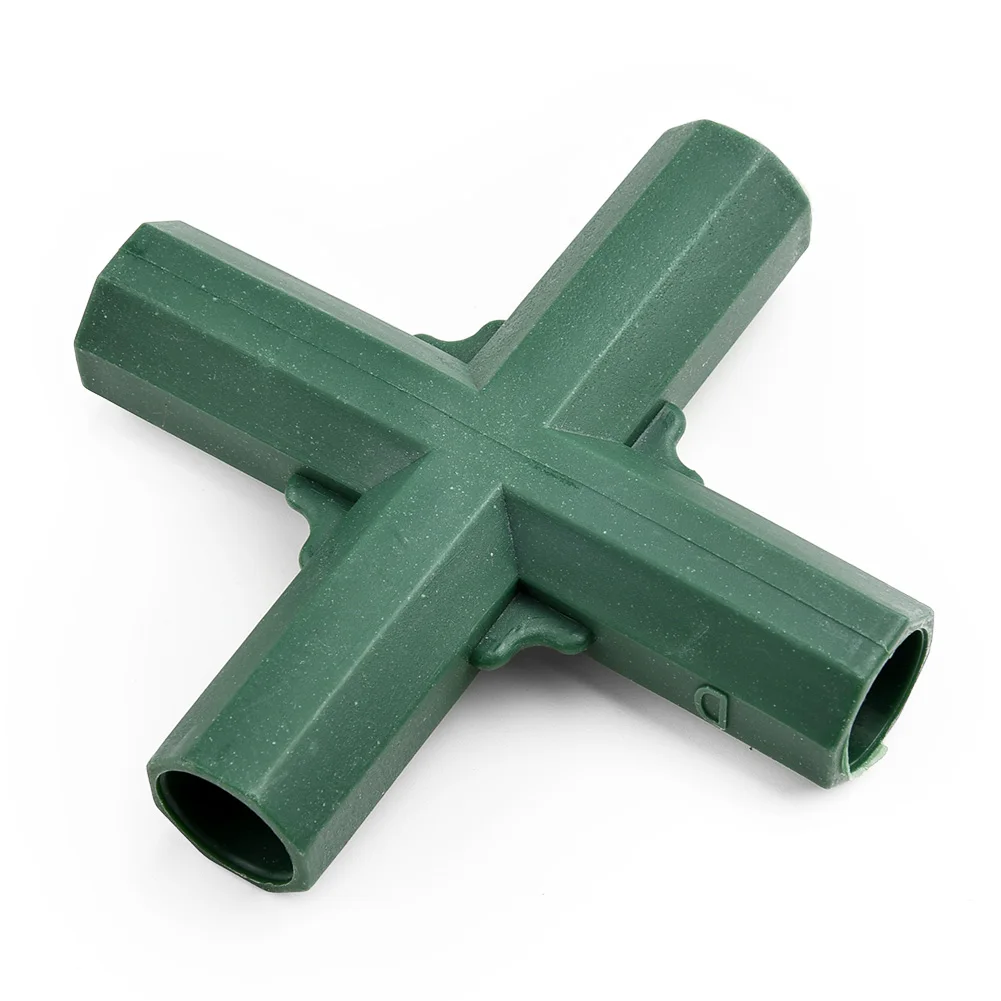 Garden Connectors Green Greenhouse Plant Climbing Plastic 16mm 4Pcs Awning Joints DIY Frame Hot Newest Sale 2020