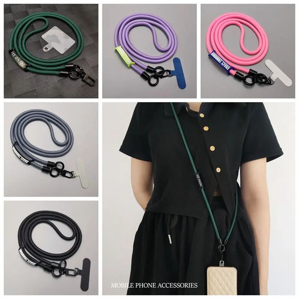 Detachable Mobile Phone Lanyard Crossbody Anti-lost Phone Hanging Chain Wrist Strap with Patch Cellphone Straps Phone Case