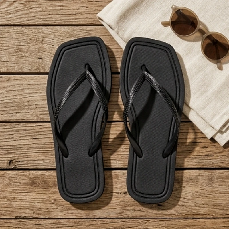 Summer Women's Lightweight Slippers Breathable Non-Slip Flip Flops Casual Comfort Ideal for Daily Wear Beach