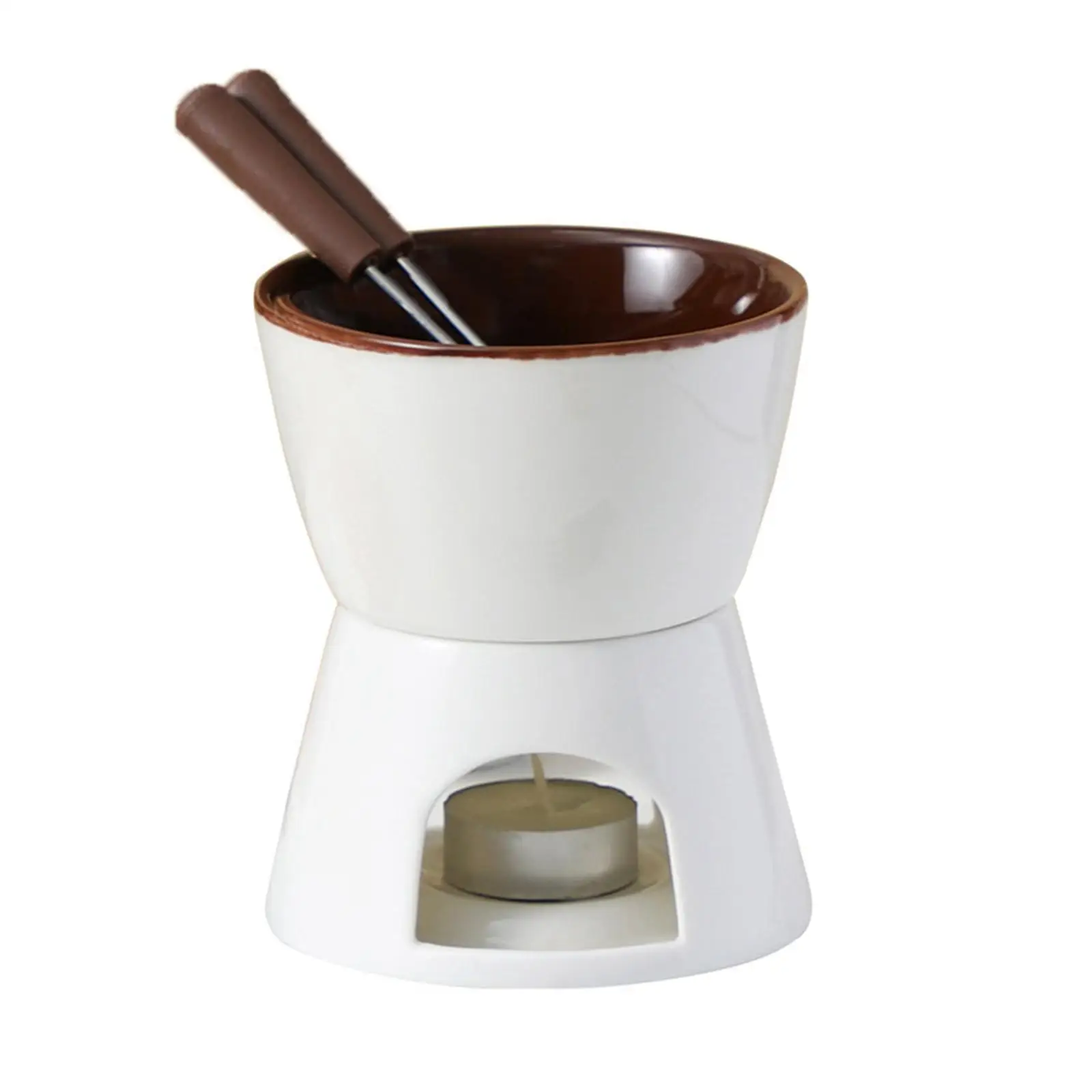 Chocolate Fondue Pot Tapas Cheese Melting Dining Party Butter Melt Pot 300ml Chocolate Fondue Pot Tapas Cheese Melting Dining Party Butter Melt Pot 300ml