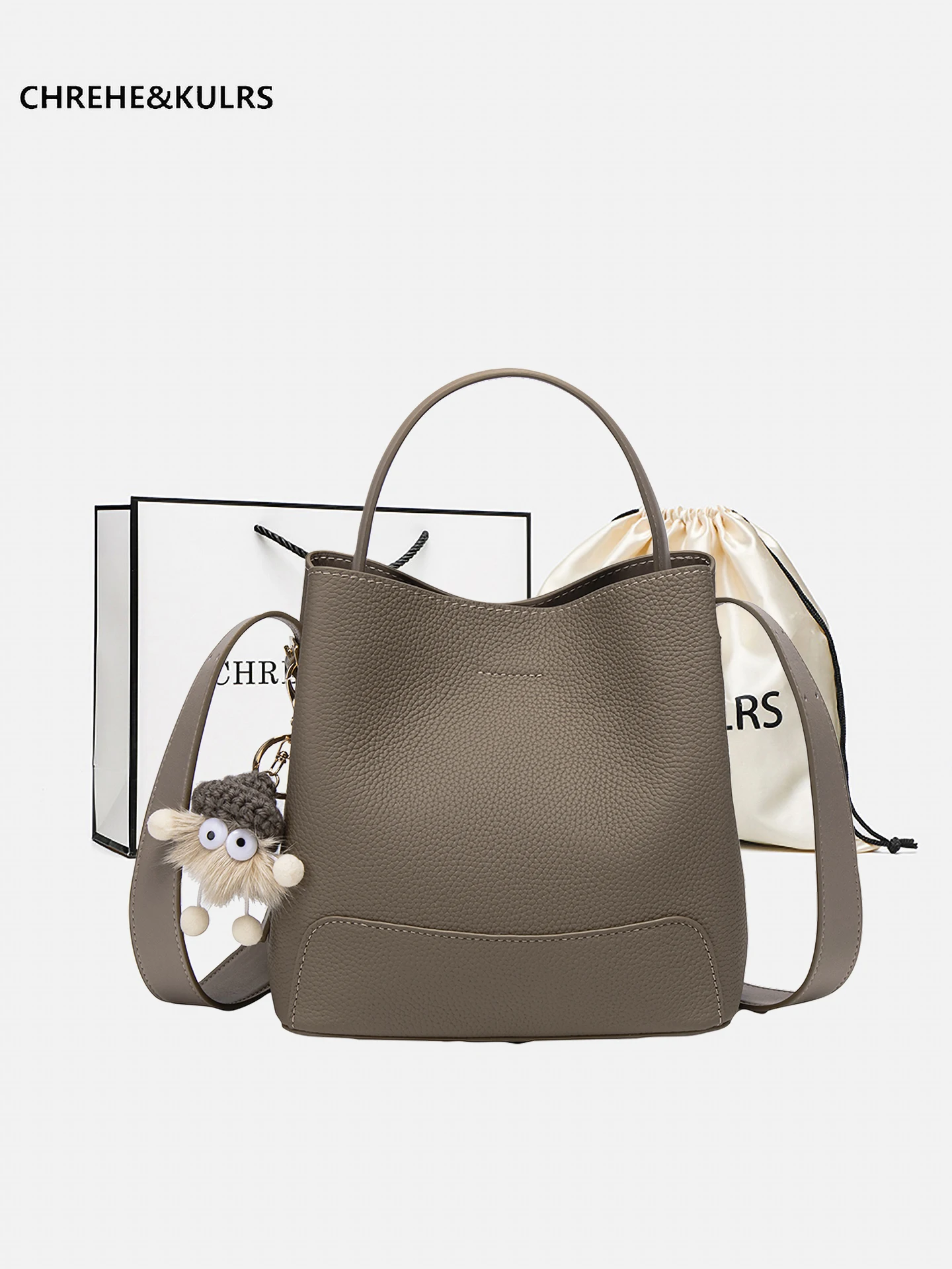 

Большая сумка-ведро Capaci, женская сумка через плечо, сумка через плечо, сумка CEHE & KULRS из воловьей кожи, повседневная сумка