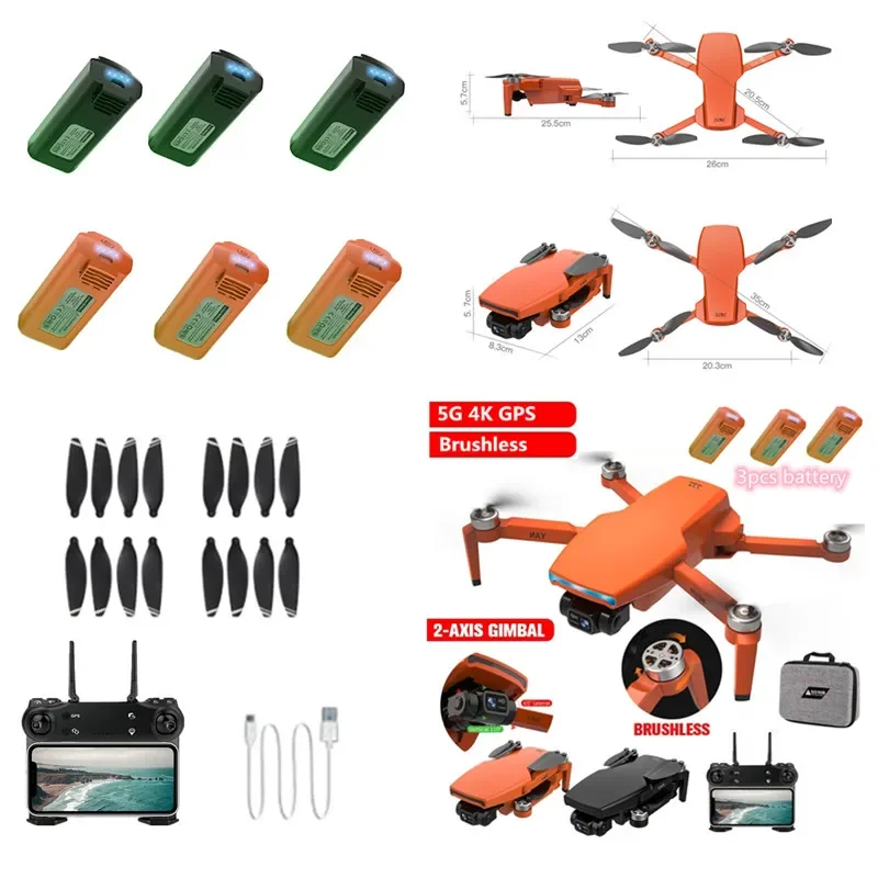 SG108 PRO 5G 4K GPS Brushless WIFI FPV RC Drone Spare Part 7.4V 3000MAH Battery/Propeller/USB Line/Arm SG108PRO  Accessories