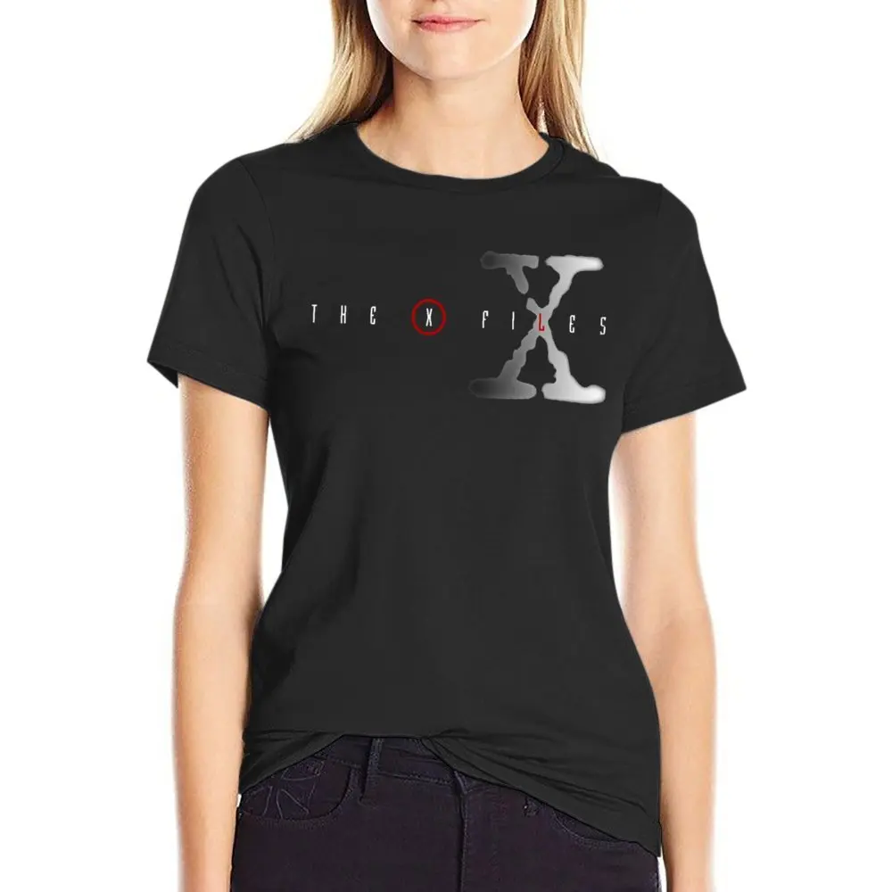 Klasyczne Logo z okrągłym dekoltem X Files klasyczne na sprzedaż t-shirt ruchowe koszulki na co dzień z grafiką, zabawne, nowatorskie podróże