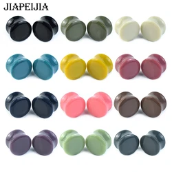 6-50mm Colourful Acrylic Ear Gauges Tunnels Stretchers Expander Double Flared Plug Body Jewelry