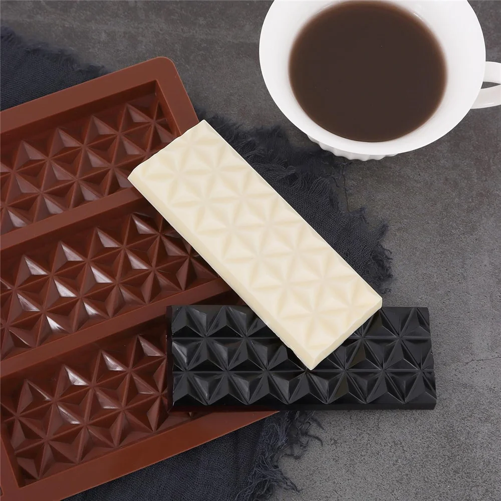 Break-Apart Chocolate Molds, Food-grade Silicone Chocolate Bar Molds Reusable Candy Chocolate Bar Molds for Baking, Candy