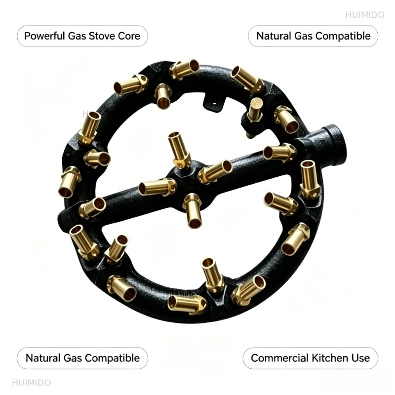 23 Mouth Fighting Hot Gas Fierce Fire Core, Natural Wind Stove Head, Commercial Gas Stove Accessories