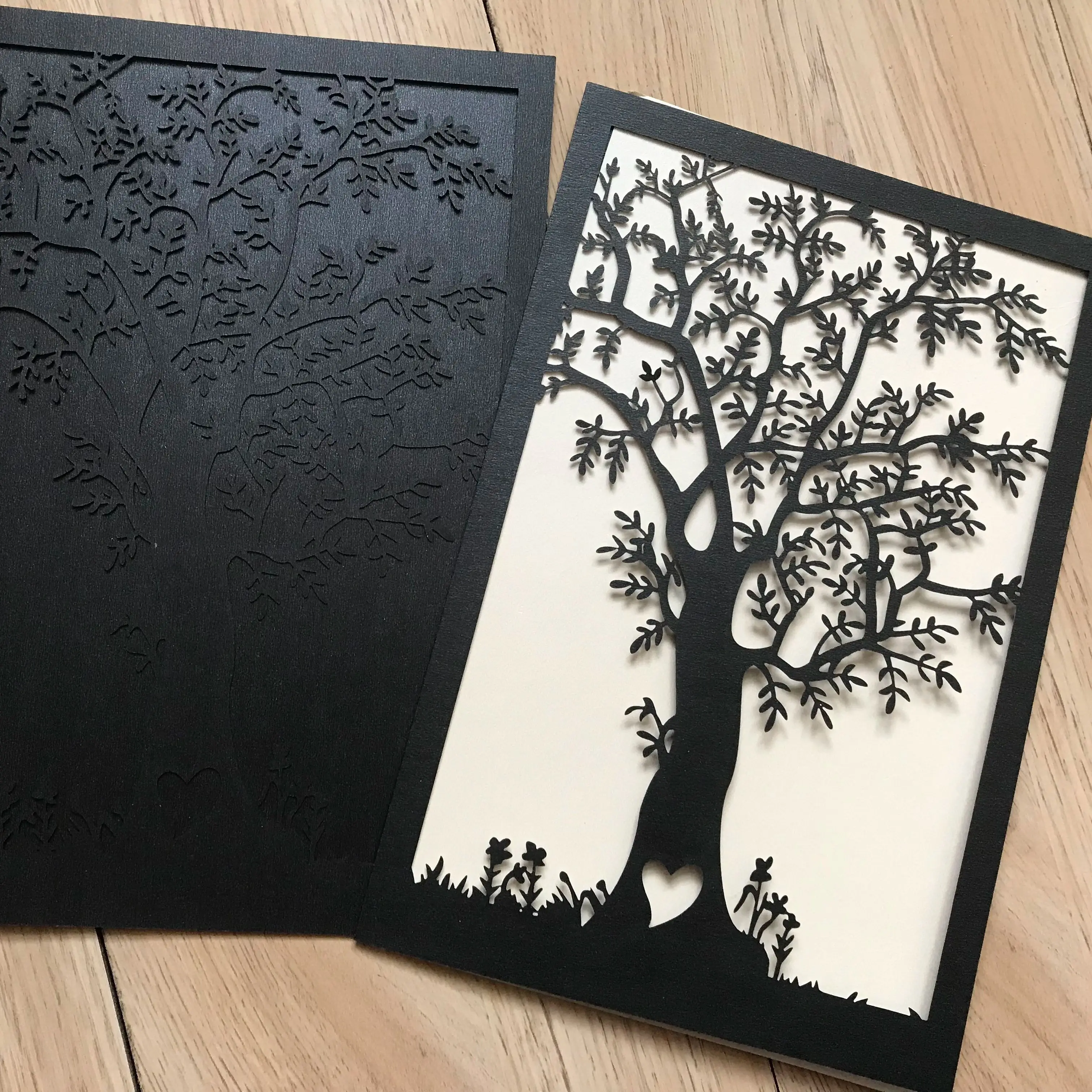 

Laser Cut Wedding Invitation Cards, Pearl Paper Tree, Birthday Greeting Cards,Lace Invitations Cards, 10Pcs