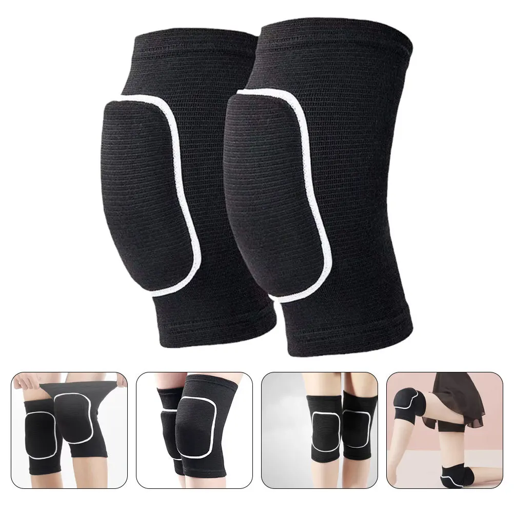

1Pair Breathable Knee Pads Elastic Fabric with Thick for Volleyball Basketball Football Dance Yoga Running Outdoor