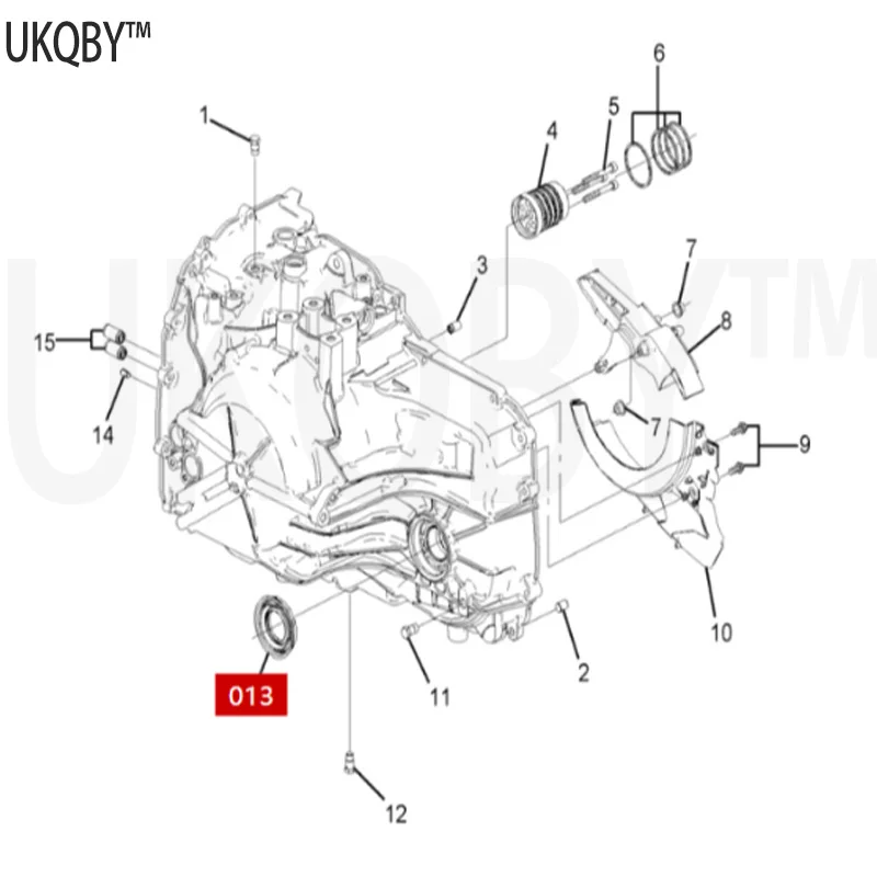 Suitable for 08-15 Ch ev ro le t Ca pt iv a right front half axle oil seal 6-speed/24260763 automotive parts