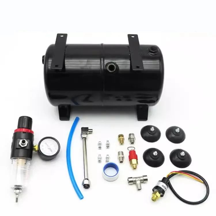 Air Tank 4 Hole Gas Tank AS18B Air Pump Air Compressor Spray Pump 3L