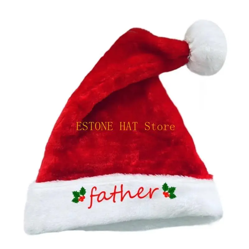 49MF Warm Plush Hat Stage Performances Christmas Santa Cap Cosplay Costume Headwear