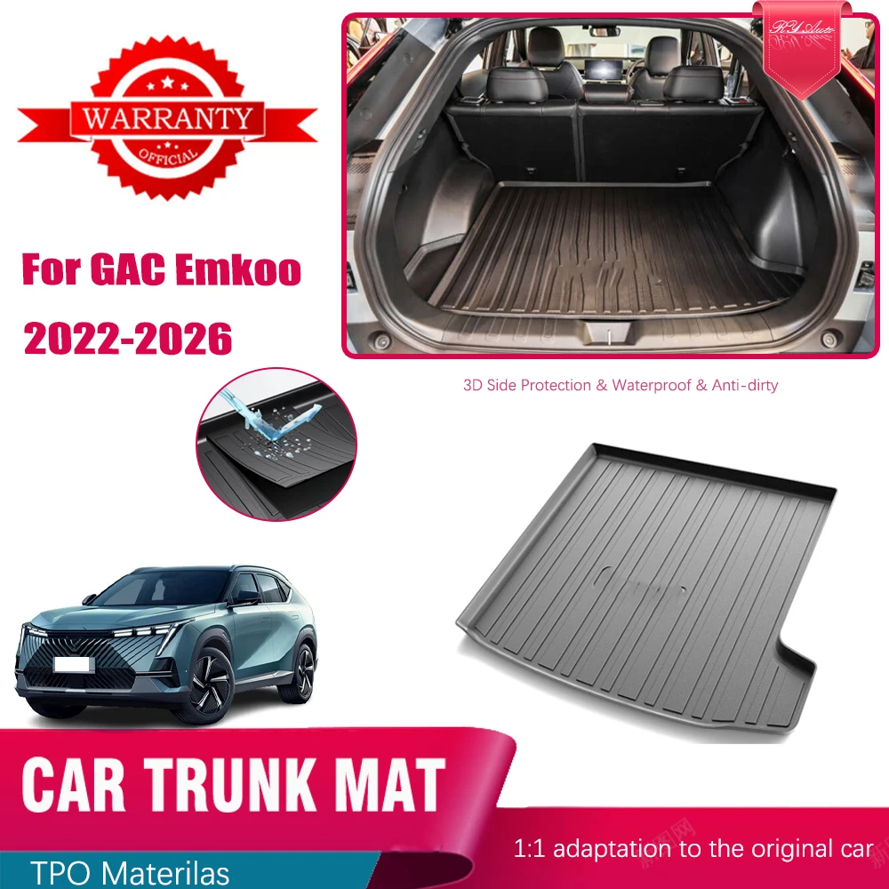 

Коврики в багажник автомобиля для Trumpchi GAC Emkoo 2022 2023 2024 2025 2026, антигрязная накладка, задняя крышка багажника, внутренняя подкладка, автоаксессуары