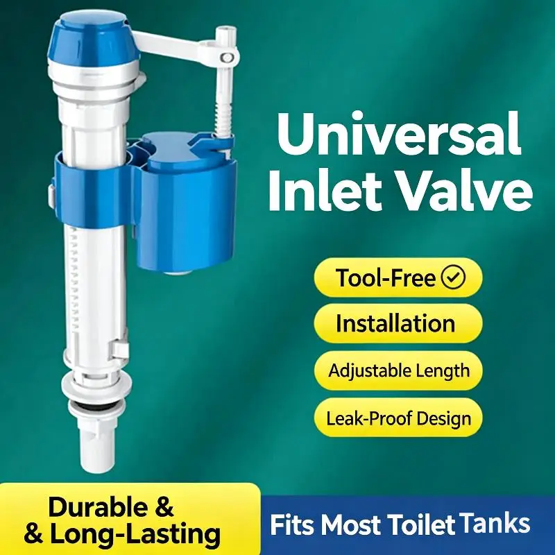 Toilet Tank Water Inlet Float Valve Replacement Kit Toilet Fill Valve Repair Accessories Bathroom Toilet Parts