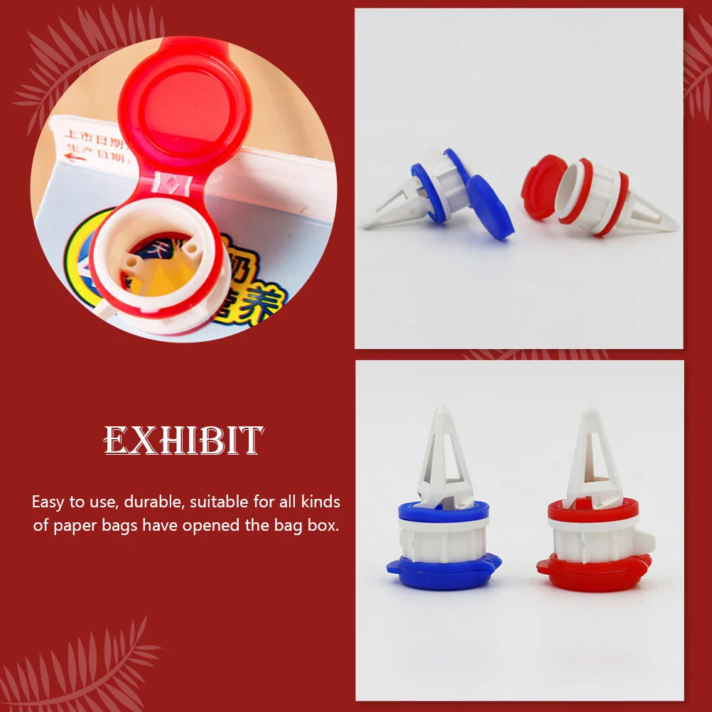 4Pcs Box Drinks Spout Pourer Portable Drink Bottle Splitter Beverage Changeover Caps Box Drinks Diverter