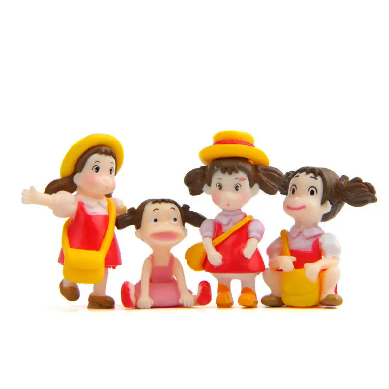 1 Pcs Miniatures Anime Girl Terrariums Figurines Action Figures Fairy Garden Succulents Desktop For Kids Decor Plastic Crafts