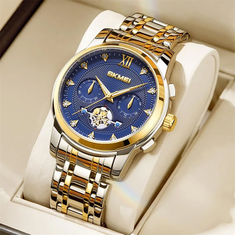 

Лучший бренд, роскошные кварцевые часы для мужчин и женщин, наручные часы, многофункциональный хронограф, водонепроницаемые часы Reloj Hombre