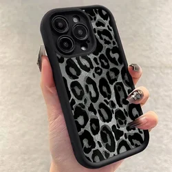 Retro Trendy Black Leopard Silicone Soft Case for Xiaomi Redmi Note 14 13 12 11 Pro Plus 12S 11S 10S 10 5G 12C 13C 14C 4G Cover