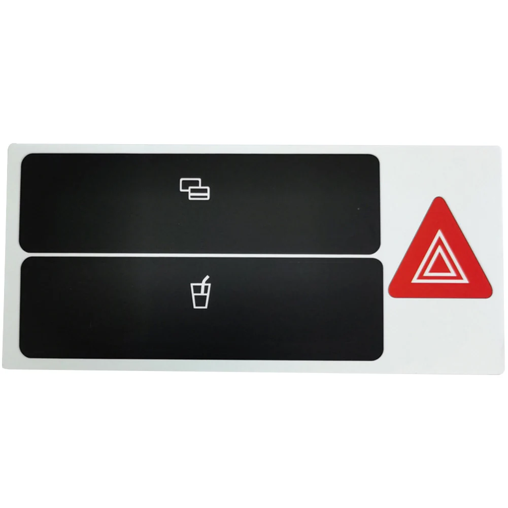 Car Dashboard Button Repair Stickers Cover Trim Sticker For Audi A6 C5 1998- 2004 Alarm Cup Holder Button Decals 