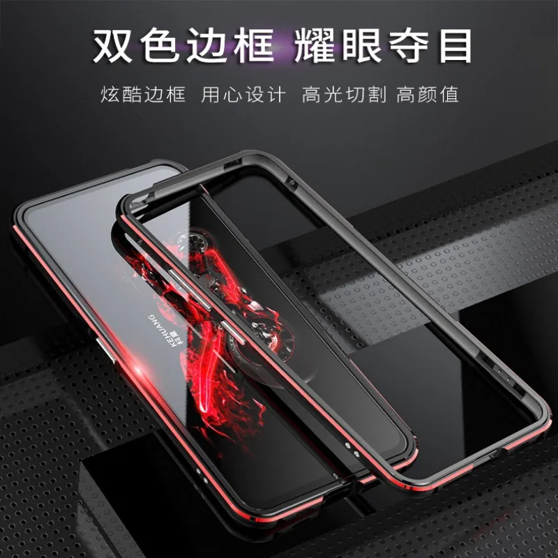 Aurora Dual Color Border Aluminum Metal Bumper For VIVO NEX 2 NEX2 NEX Dual Screen 2 Lock Screw Cover Case Frame Protector