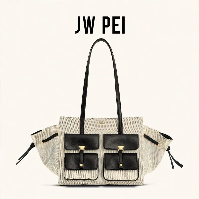 

JW PEI multi-pocket tote bag, an elegant and eye-catching bag, a Korean-style fashionable shoulder bag at the armpit position