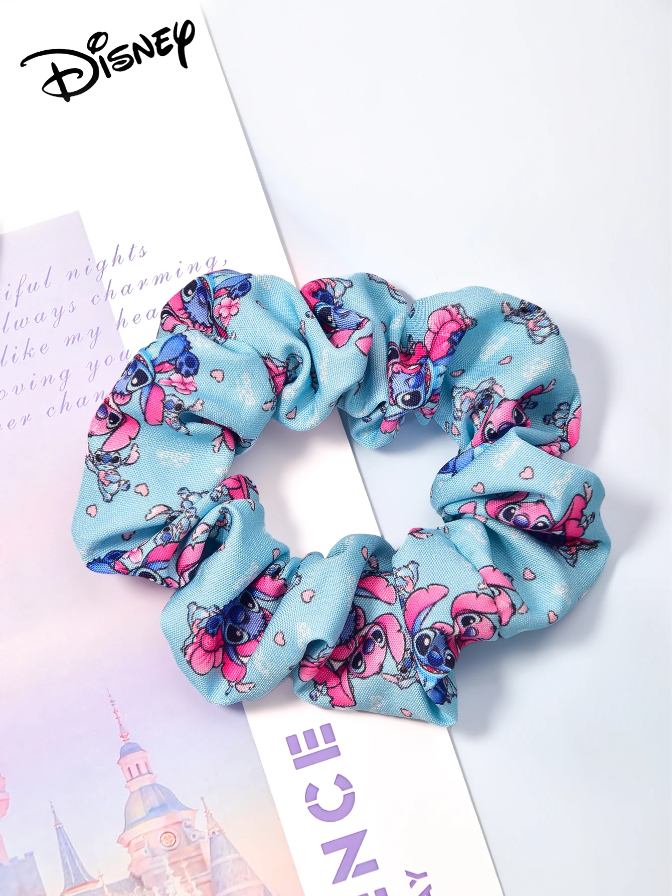 3 ربطات شعر مرنة كبيرة بطباعة رقمية من ديزني ستيتش، مثالية للحفلات، يوم العودة إلى المدرسة وكهدايا للمراهقين. #5
