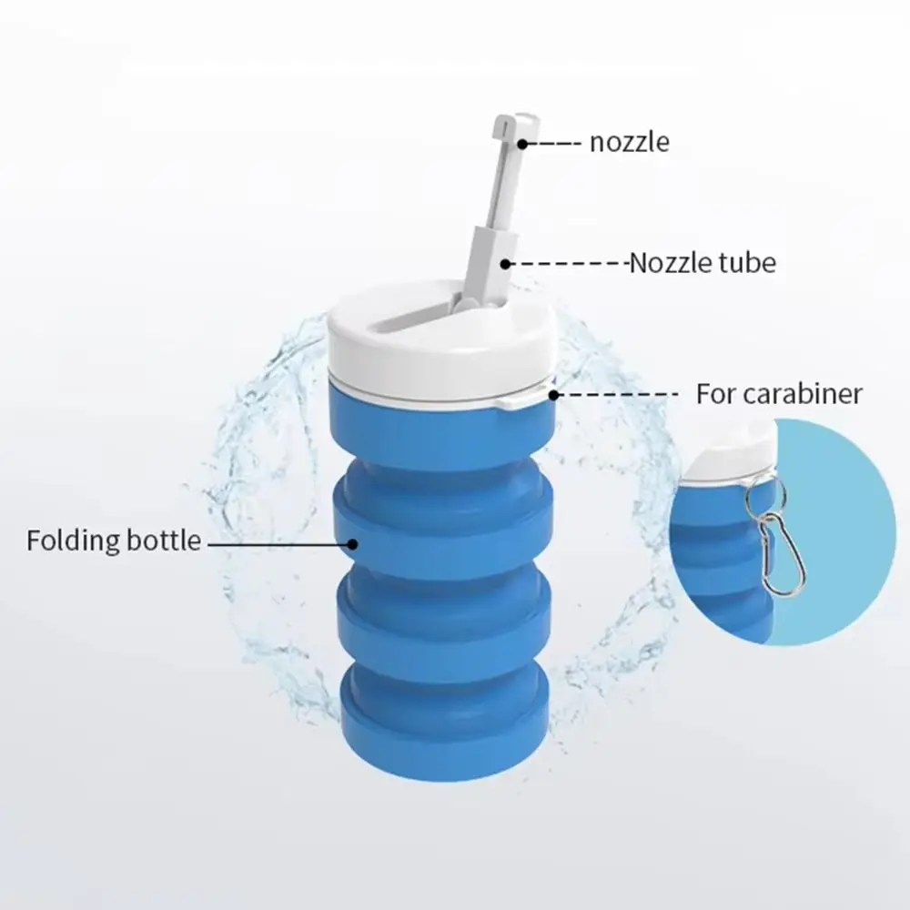 Foldable Travel Bidet 300ml Silicone Collapsible Handheld Bidet Leak-Proof Large Capacity Toilet Sprayer