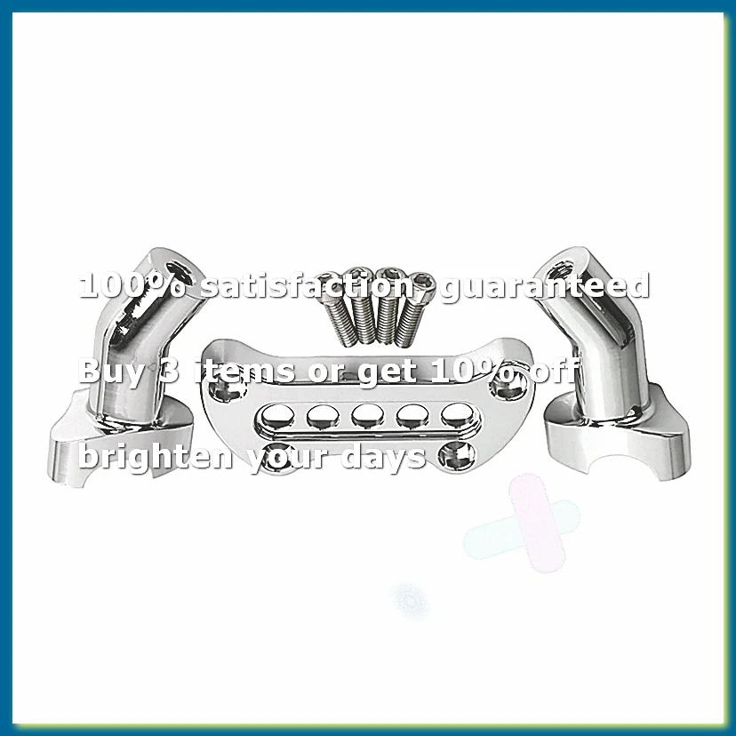 4 Inch Pullback Handlebar Riser 1 Inch Top Clamp for Dyna Fat Bob 883
