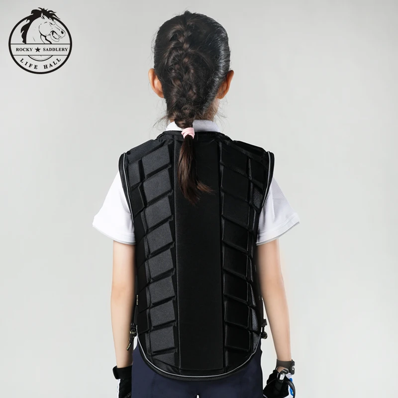 Kid Riding Vest bambini sport all'aria aperta gilet di protezione del corpo ragazzo equitazione cavalli guardia sicura ragazza che protegge il corpo equitazione su cavallo