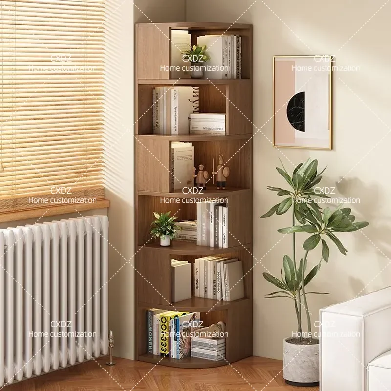 Corner Shelf Cabinet Triangle Storage Unit Simple Locker for Bedroom Bedside Living Room Space Saving Organizer Furniture